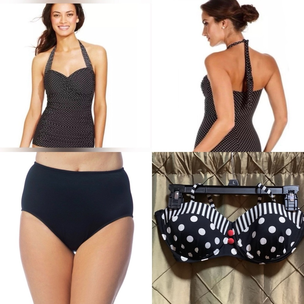 4 Pc SWIM MASHUP: RETRO Polka Dot Shaping Bundle